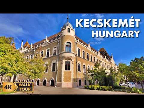 Kecskemet, Hungary Walking Tour [4K/60fps]
