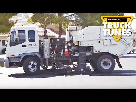 Street Sweeper for Children | Truck Tunes for Kids | Twenty Trucks Channel