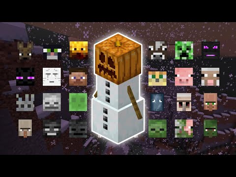 SNOW GOLEM VS ALL MOBS | MINECRAFT