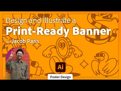 Design a Print-Ready Banner with Depth in Adobe Illustrator with Jacob Paris