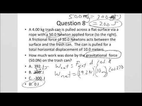 AP Physics 1 Work and Energy Practice Problems and Solutions