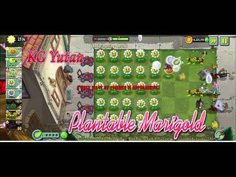 [ Pvz 2 ] Plantable Marigold In 9.6.1 ( Game Play )