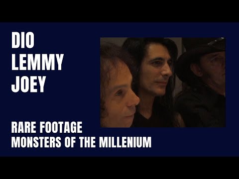 Rare Clip - Ronnie James Dio - Lemmy - Joey DeMaio interview (1999)