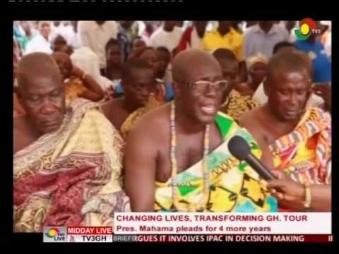 Prez. Mahama pleads for 4 more years - 18/8/2016