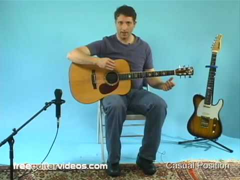 Beginner Guitar Lesson: Sitting Position