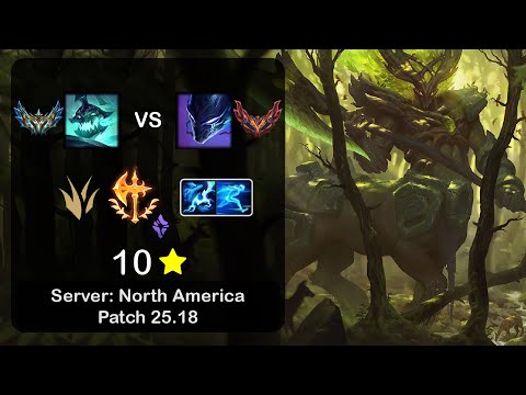 Hecarim Jungle vs Nocturne - NA Challenger - Patch 25.18