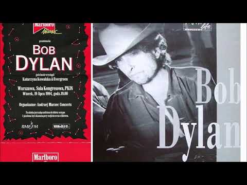 Bob Dylan 1994 Summer Tour of Europe - Sala Kongresowa Warsaw Poland 19 July 1994