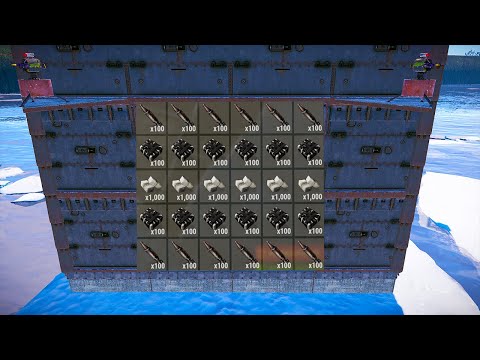 Raiding A VERY RICH FULL HQM BASE NEXT TO A ICEBERG!! -Rust-