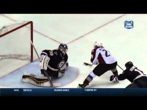 Ryan Miller Makes a Crazy Save on MacKinnon