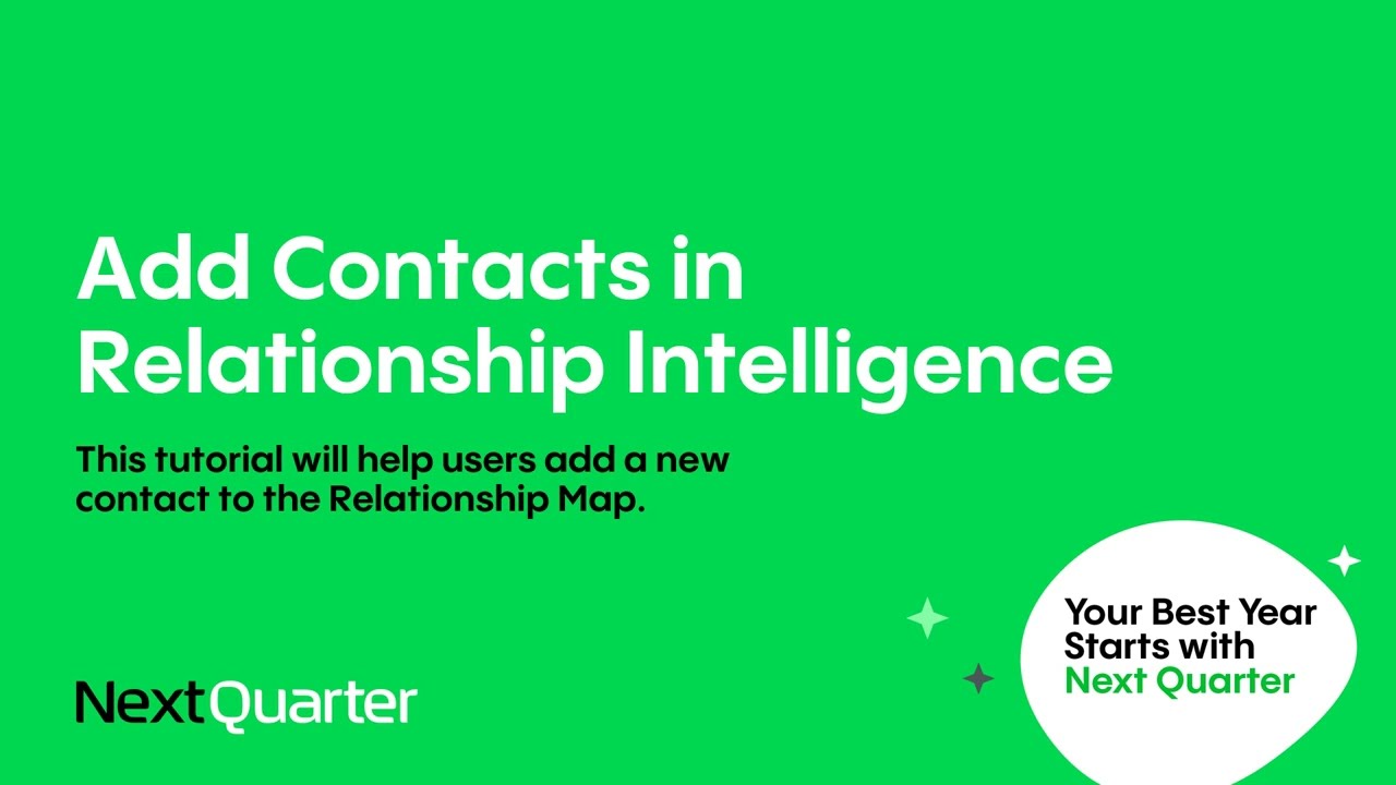 Add Contact to Relationship Intelligence