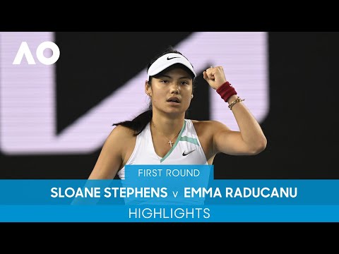 Sloane Stephens v Emma Raducanu Highlights (1R) | Australian Open 2022