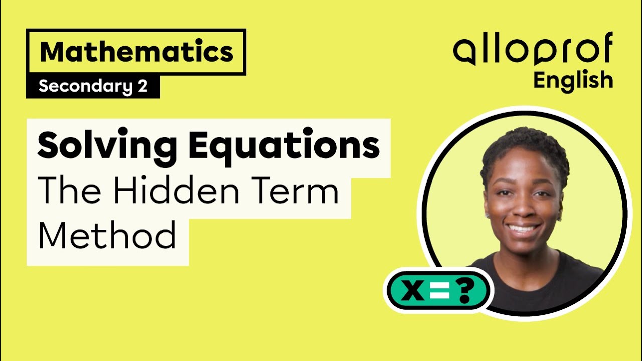 Solving Equations: The Hidden Term Method