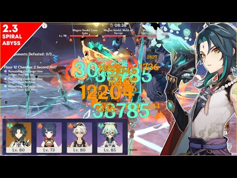 Spiral Abyss 2.3/2.4 Floor 12 | F2P C0 Xiao Favonius Lance Showcase Both Sides | 9★ | Genshin Impact