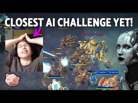 NEW WORLD RECORD! 1 Protoss v 7 Insane ZERG AI by Goblin (PiG Reacts) - StarCraft 2