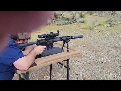 8.6 Blk - Areo based AR-10 - SilencerCo Hybrid 46 - Subsonic Handloads