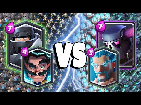 PEKKA + ICE WIZARD Vs MEGA KNIGHT + ELECTRO WIZARD | 2V2