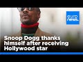 Watch: Snoop Dogg thanks himself after receiving Hollywood star
