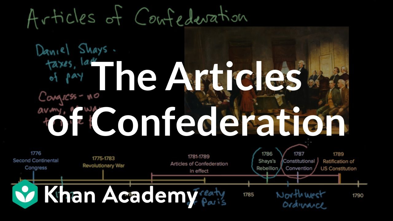 The Articles of Confederation | Period 3: 1754-1800 | AP US History | Khan Academy
