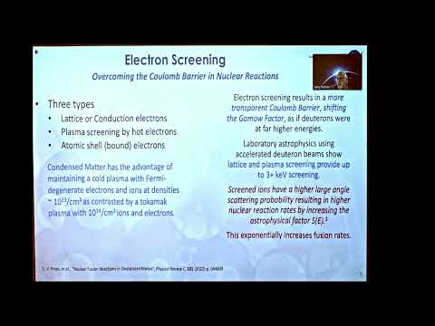 Lawrence Forsley - ICCF25 - Plasma -induced Electron Screening at the Bragg Peak