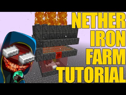 FARM DI FERRO NEL NETHER !!! | 3 STACK/h, SEMPLICISSIMA | TUTORIAL JAVA