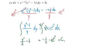 AP Calc AB L81-Separation of Variables