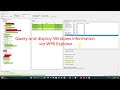 Query And Display Windows Information Via WMI Explorer