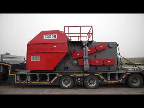 Simon Electric Woodchipper SED 600 1200 crane lifting and transport