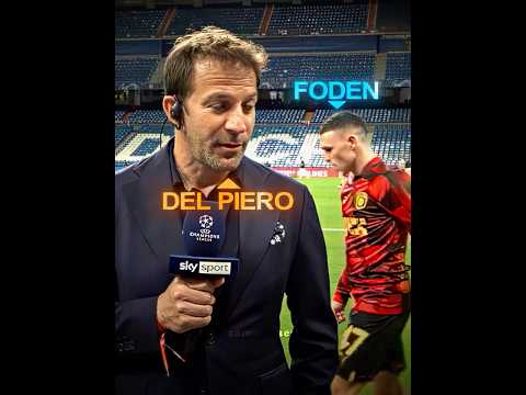 Foden Didn't Recognize Del Piero.. 🤯