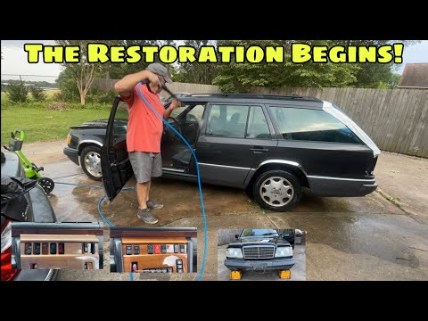 How Bad Is A $125 Benz?? Let's Start The Mercedes S124 Wagon Rebuild!!