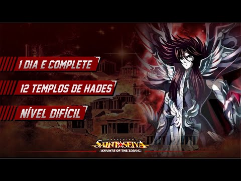 NÍVEL DIFÍCIL DO TEMPLO DE HADES, SHION, SAGA, MDM, SHURA, CAMUS E AFRODITE - SAINT SEIYA AWAKENING