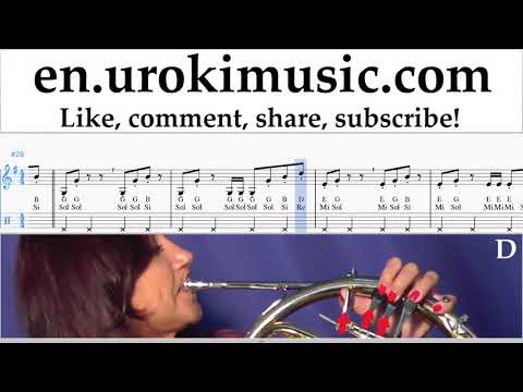French Horn lessons Imagine Dragons - Thunder Sheet Music Tutorial um-i352