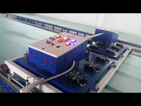 Textile screen printing glass top table dryer