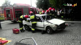 preview picture of video 'Pokazy strażackie w Legnickim Polu'