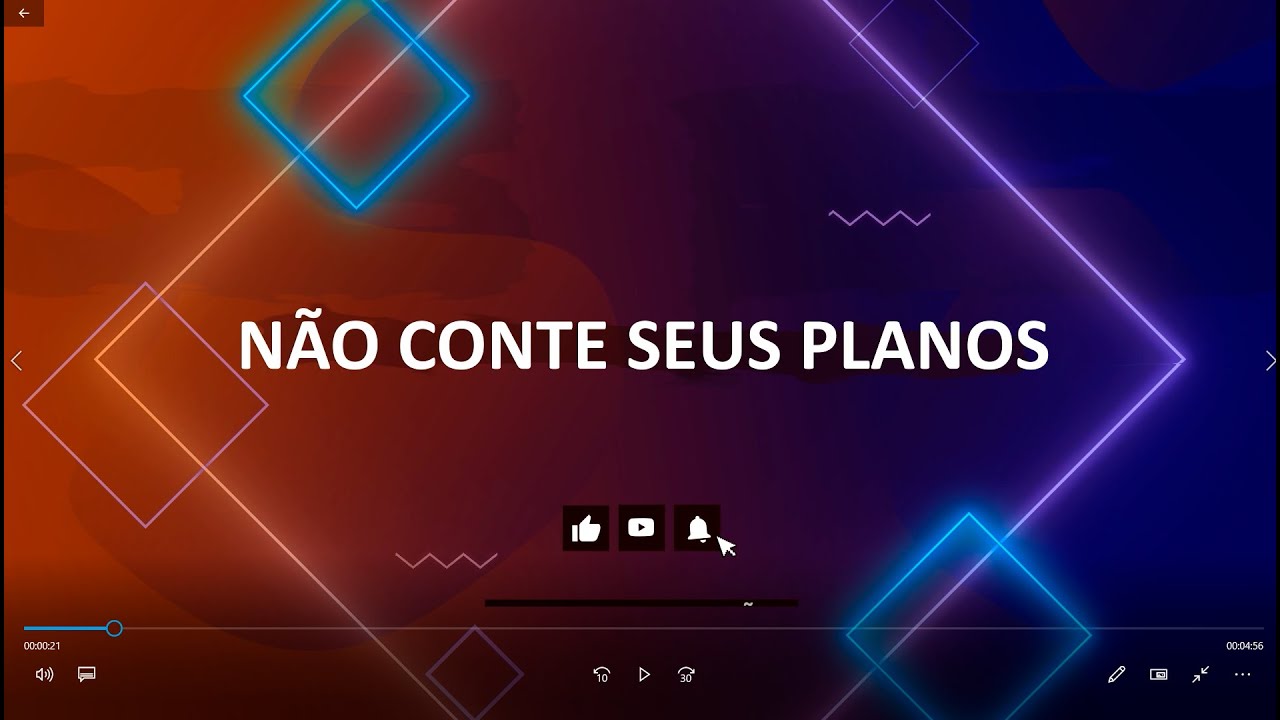NÃO CONTE SEUS PLANOS
