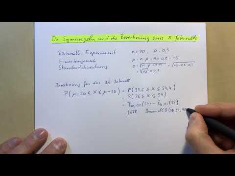 Stochastik - Die Sigmaregeln und die Berechnung eines Sigmaintervalls