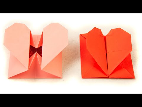 Origami: Heart Box & Envelope | Origami: Heart-Shaped Box and Envelope