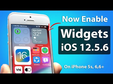 Now Enable Widgets on iOS 12.5.6 on iPhone 5s, 6, 6+ || iOS 12.5.6 Big Update