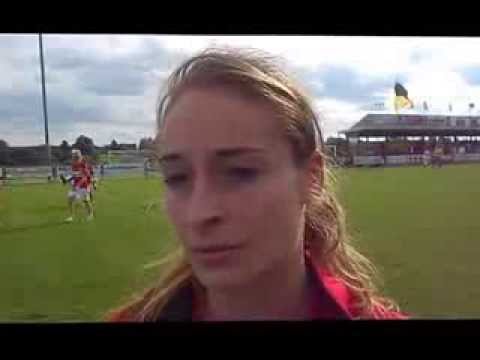 Tessa Wullaert after friendly game Standard Fémina-Bayer Leverkusen in Bütgenbach on 17 august 2013