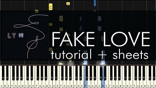 Download lagu BTS (방탄소년단) - Fake Love - Piano Tutorial - Synthesia mp3