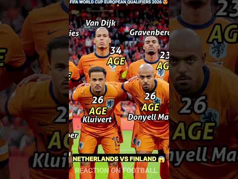 Netherlands 4 - 0 Finland | FIFA WORLD CUP EUROPEAN QUALIFIERS 2026 | Football Players Current Age 🔥