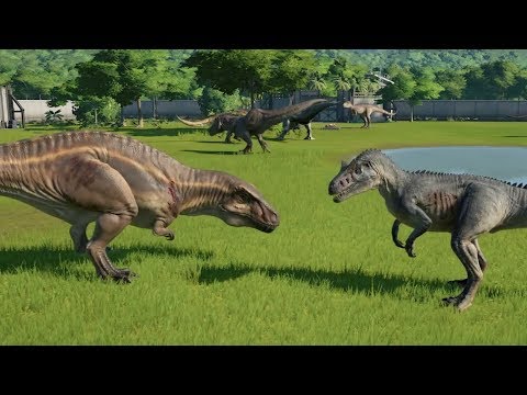 T-Rex VS Acrocanthosaurus VS I-Rex VS Spinosaurus VS I-Raptor VS Giga VS Carcharodontosaurus