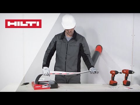 HOW TO install Hilti CFS-C EL Firestop Endless Collar around Inclined Pipe