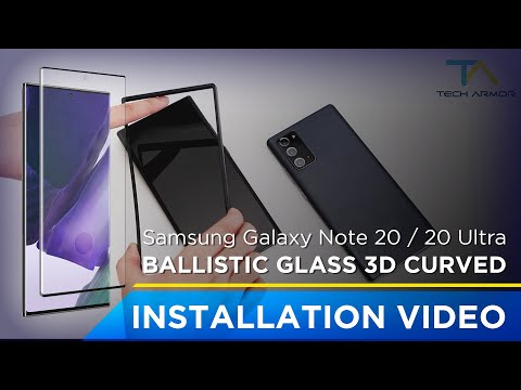 Tech Armor Installation Video for Samsung Note 20 and Note 20 Ultra