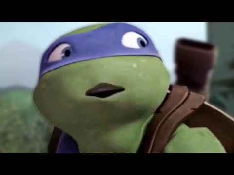 injured leonardo with blind april fight epic monster - #tmnt