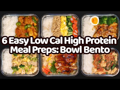 6 Easy Low-Calorie High-Protein Meal Preps: Japanese Bowl Bento
