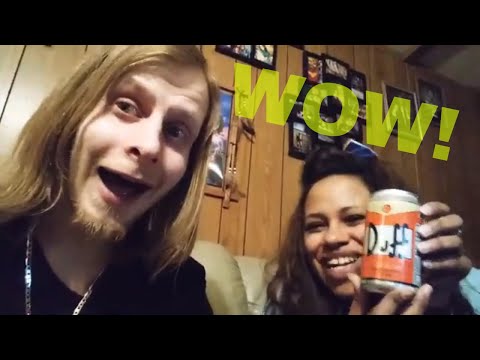 Trying The Simpson's Duff Energy Drink - Wonderful Orange Flavor Review Video