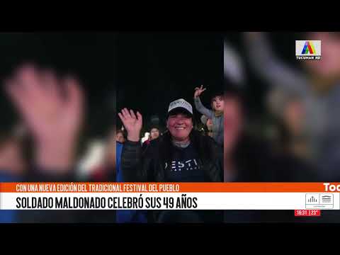 Soldado Maldonado celebró sus 49 años con una nueva edición del tradicional Festival del Pueblo