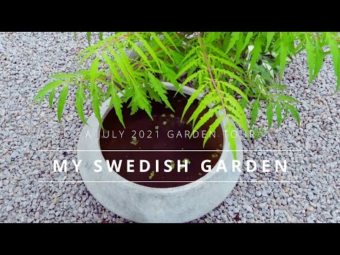 , title : 'Trädgårdsdesign - visar min trädgård i Blekinge, juli 2021'