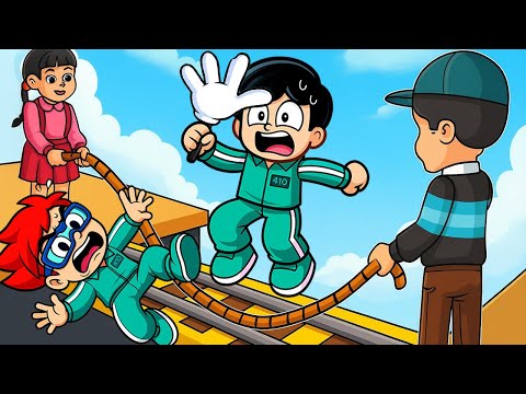 TROLLEO a MI FAMILIA en Slap Tower del Juego del Calamar 3 en Roblox! | Karim Juega