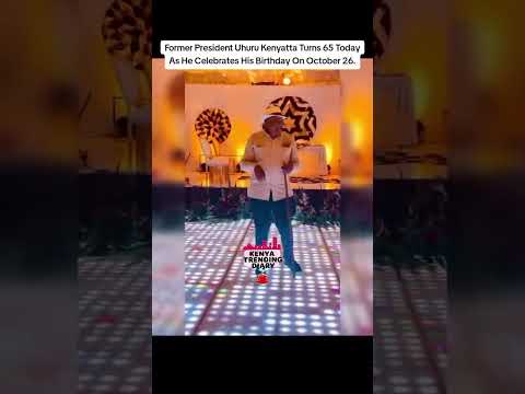 See what almost happened to Uhuru Kenyatta while dancing at his 65th birthday party